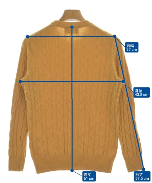 green label relaxing（グリーンレーベルリラクシング）ニット・セーター 黄 サイズ:S メンズ/2200671939151