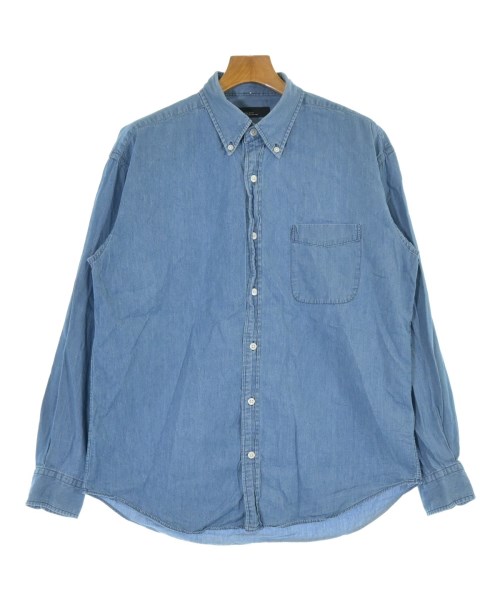 green label relaxing(グリーンレーベルリラクシング)カジュアルシャツ 青 サイズ:L/2200675833080