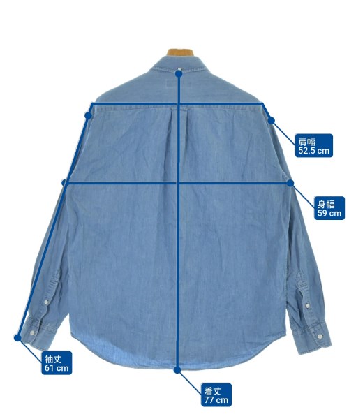 green label relaxing（グリーンレーベルリラクシング）カジュアルシャツ 青 サイズ:L メンズ/2200675833080