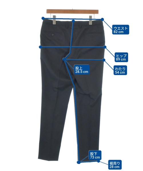 green label relaxing（グリーンレーベルリラクシング）スラックス 黒 サイズ:L メンズ/2200677285092