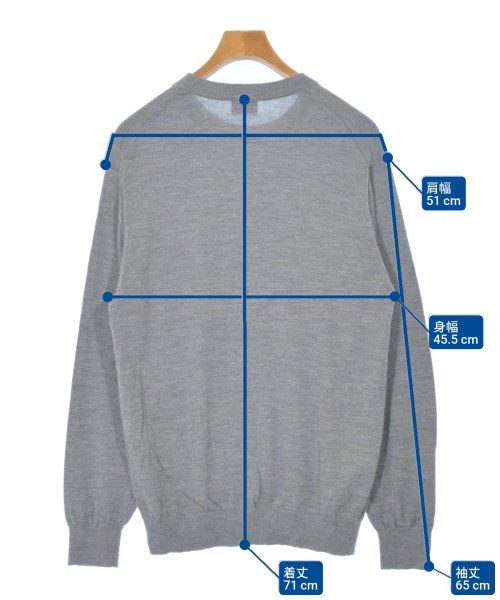 green label relaxing（グリーンレーベルリラクシング）ニット・セーター グレー サイズ:XL メンズ/2200677285115