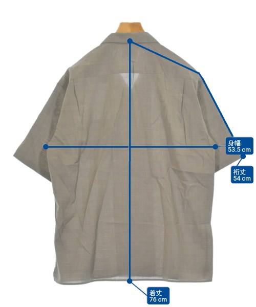 green label relaxing（グリーンレーベルリラクシング）カジュアルシャツ グレー サイズ:XL メンズ/2200672691140