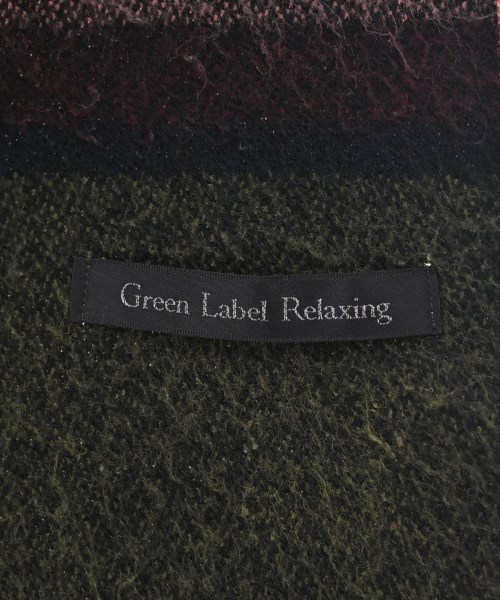 green label relaxing（グリーンレーベルリラクシング）マフラー カーキ サイズ:- メンズ/2200675581172
