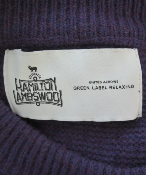 green label relaxing（グリーンレーベルリラクシング）ニット・セーター 紫 サイズ:XL メンズ/2200655351030