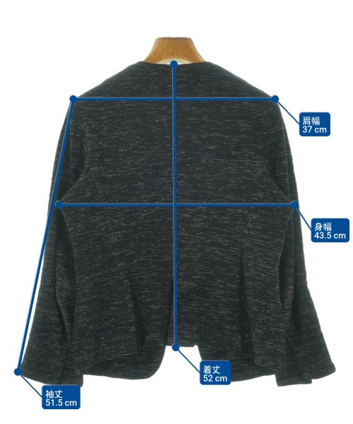 green label relaxing（グリーンレーベルリラクシング）ノーカラージャケット 黒 サイズ:38(M位) レディース/2200656658046