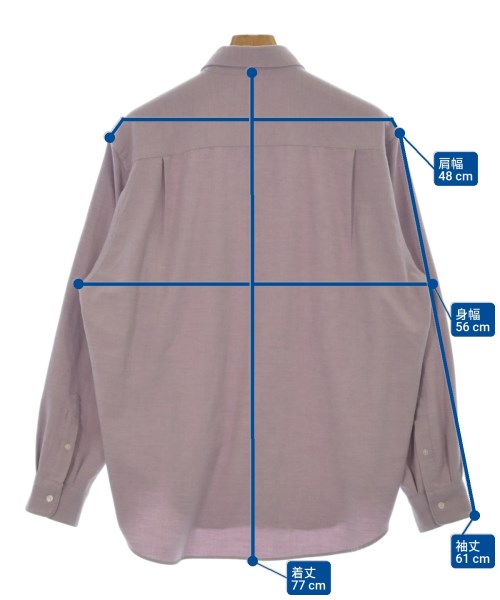 green label relaxing（グリーンレーベルリラクシング）カジュアルシャツ 紫 サイズ:L メンズ/2200642252289