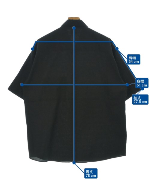 green label relaxing（グリーンレーベルリラクシング）カジュアルシャツ 黒 サイズ:XL メンズ/2200651940047