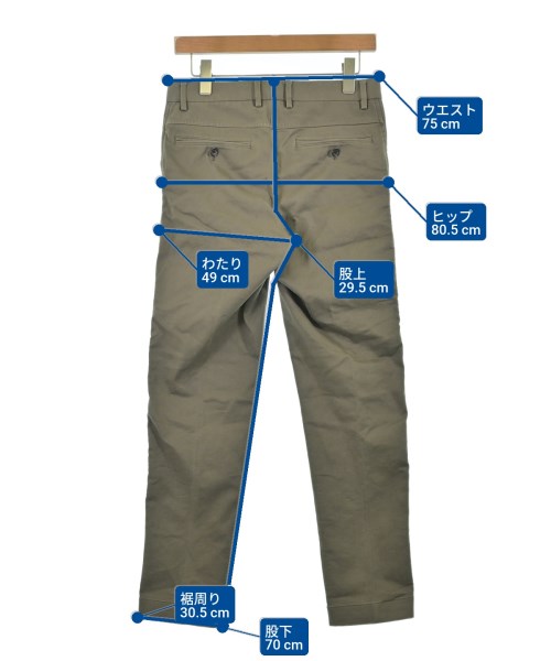 green label relaxing（グリーンレーベルリラクシング）チノパン カーキ サイズ:S メンズ/2200662283034