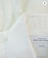 green label relaxing（グリーンレーベルリラクシング）ドレスシャツ 白 サイズ:41(XL位) メンズ/2200645192162