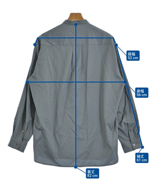 green label relaxing（グリーンレーベルリラクシング）カジュアルシャツ グレー サイズ:L メンズ/2200636504134