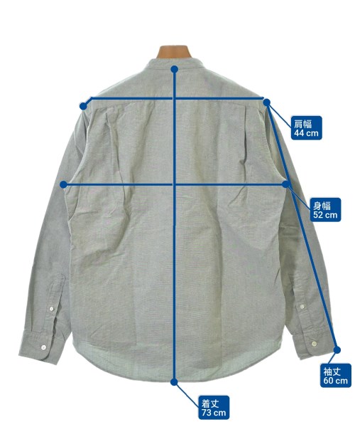 green label relaxing（グリーンレーベルリラクシング）カジュアルシャツ グレー サイズ:M メンズ/2200635068262