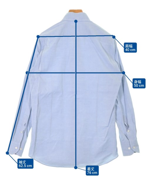 green label relaxing（グリーンレーベルリラクシング）カジュアルシャツ 青 サイズ:M メンズ/2200643560093