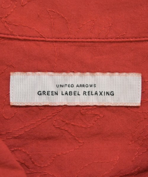 green label relaxing（グリーンレーベルリラクシング）カジュアルシャツ 赤 サイズ:M メンズ/2200704464032