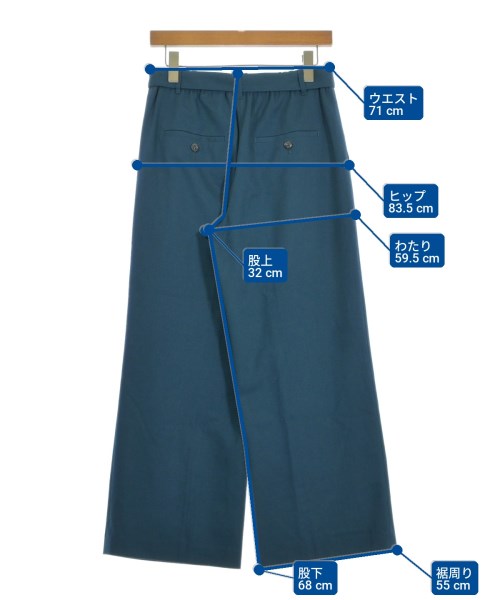 green label relaxing（グリーンレーベルリラクシング）スラックス 青 サイズ:40(M位) レディース/2200704993037