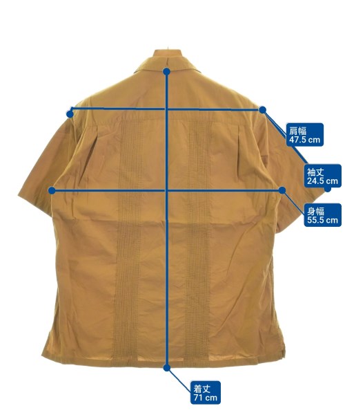 green label relaxing（グリーンレーベルリラクシング）カジュアルシャツ 茶 サイズ:M メンズ/2200663042012