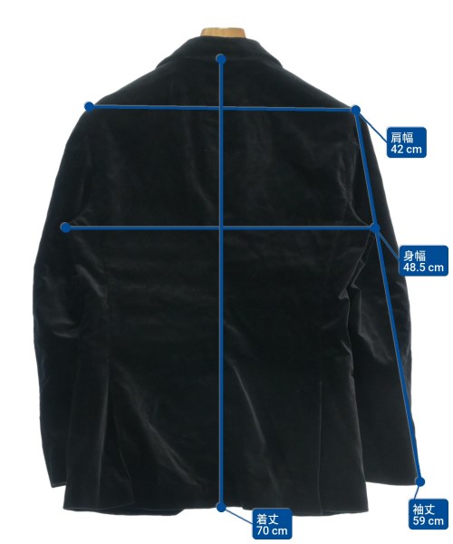 green label relaxing（グリーンレーベルリラクシング）カジュアルジャケット 黒 サイズ:44(S位) メンズ/2200664238018