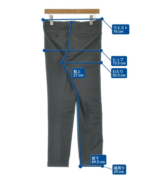 green label relaxing（グリーンレーベルリラクシング）スラックス グレー サイズ:S メンズ/2200660292014