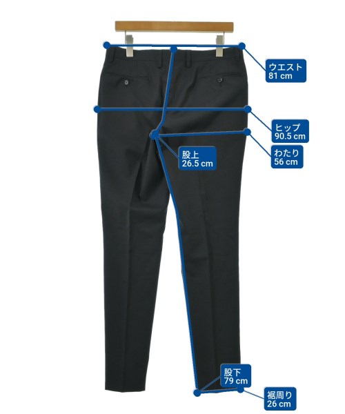 green label relaxing（グリーンレーベルリラクシング）スラックス 黒 サイズ:84(L位) メンズ/2200664176037