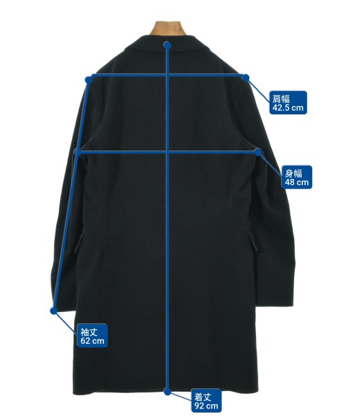 green label relaxing（グリーンレーベルリラクシング）チェスターコート 黒 サイズ:S メンズ/2200662765011