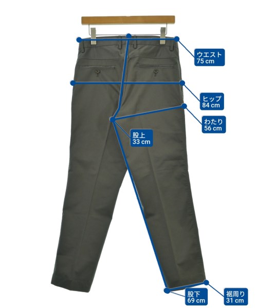 green label relaxing（グリーンレーベルリラクシング）スラックス グレー サイズ:M メンズ/2200662496021