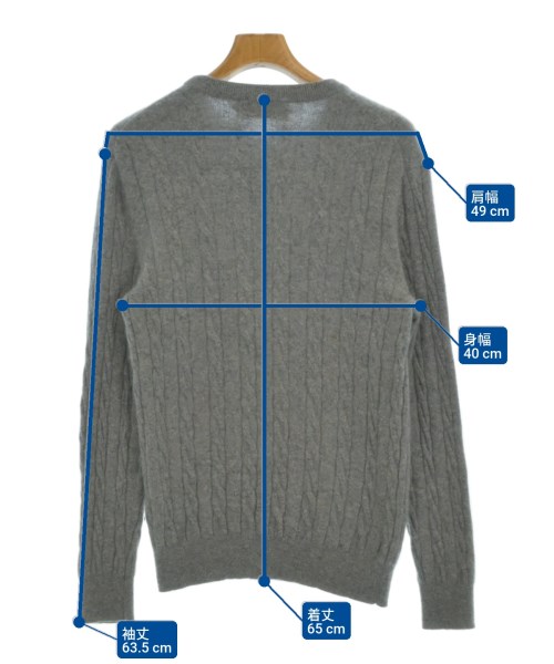 green label relaxing（グリーンレーベルリラクシング）ニット・セーター グレー サイズ:L メンズ/2200670664047