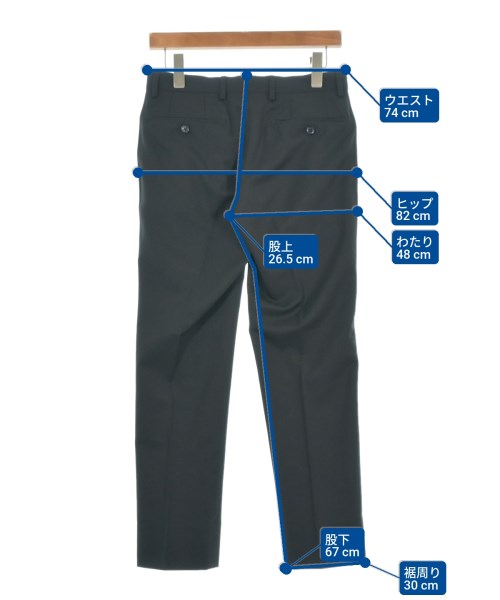 green label relaxing（グリーンレーベルリラクシング）スラックス 黒 サイズ:72(XS位) メンズ/2200660263175