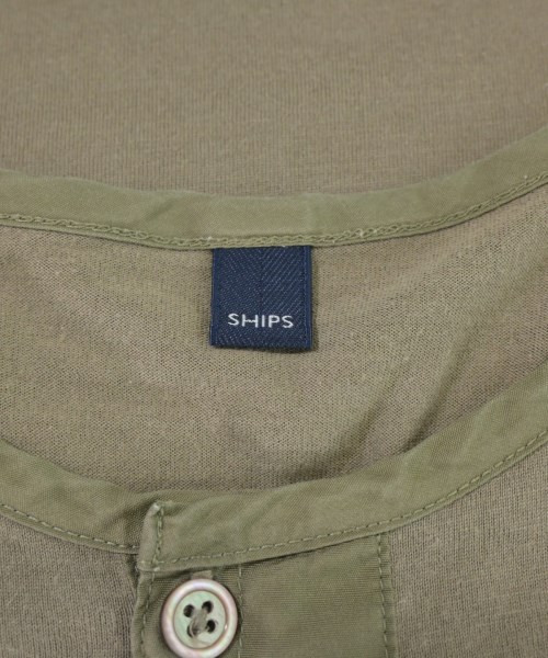 SHIPS（シップス）Tシャツ・カットソー カーキ サイズ:L メンズ/2200688497118