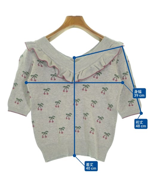 DEICY（デイシー）ニット・セーター グレー サイズ:F レディース/2200653770086