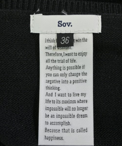 SOV.（ソブ）ニット・セーター 黒 サイズ:36(S位) レディース/2200627684128