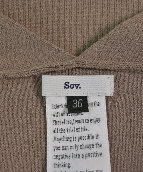 SOV.（ソブ）カーディガン 茶 サイズ:36(S位) レディース/2200643173040