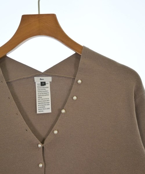 SOV.（ソブ）カーディガン 茶 サイズ:36(S位) レディース/2200643173040