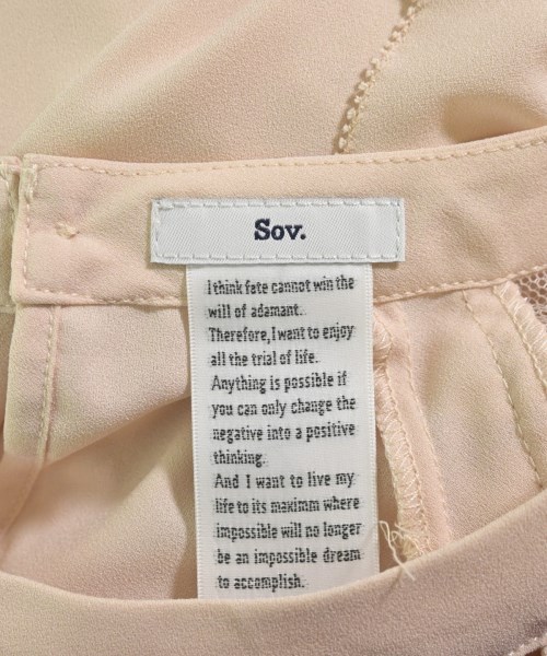 SOV.（ソブ）ブラウス ベージュ サイズ:F レディース/2200619948481