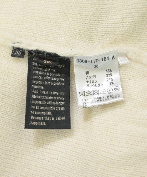 SOV.（ソブ）ニット・セーター 白 サイズ:36(S位) レディース/2200673047106