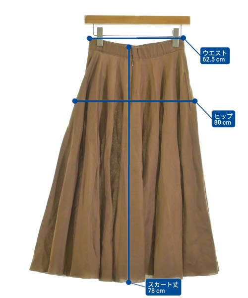 SOV.（ソブ）ロング・マキシ丈スカート 茶 サイズ:38(M位) レディース/2200661917046