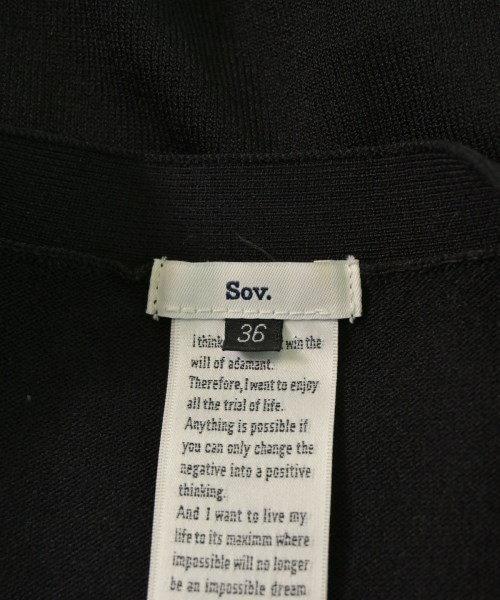 SOV.（ソブ）カーディガン 黒 サイズ:36(S位) レディース/2200645790016