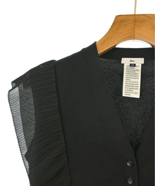 SOV.（ソブ）カーディガン 黒 サイズ:36(S位) レディース/2200645790016