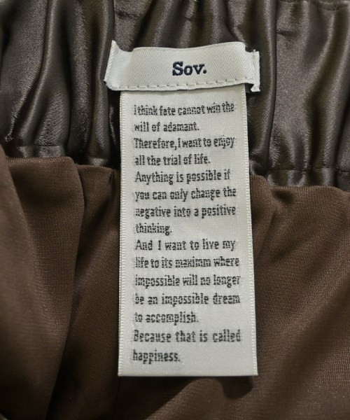 SOV.（ソブ）ロング・マキシ丈スカート 茶 サイズ:36(S位) レディース/2200647787052