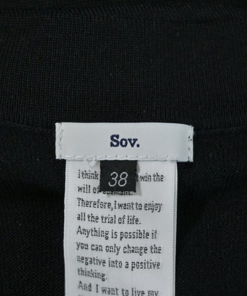 SOV.（ソブ）カーディガン 黒 サイズ:38(M位) レディース/2200648841043