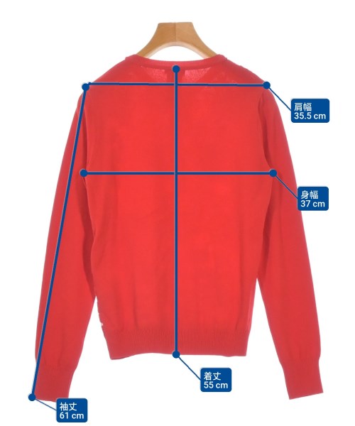 SOV.（ソブ）カーディガン 赤 サイズ:36(S位) レディース/2200661422045