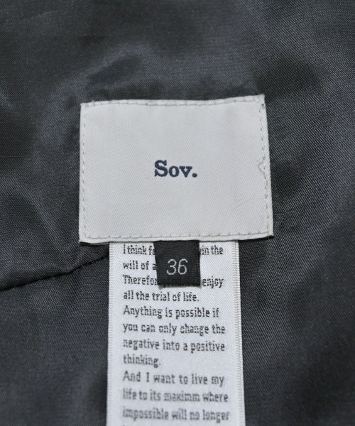 SOV.（ソブ）その他 黒 サイズ:36(S位) レディース/2200665969058