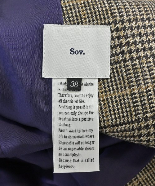 SOV.（ソブ）ジャケット 茶 サイズ:-(M位) レディース/2200668513173