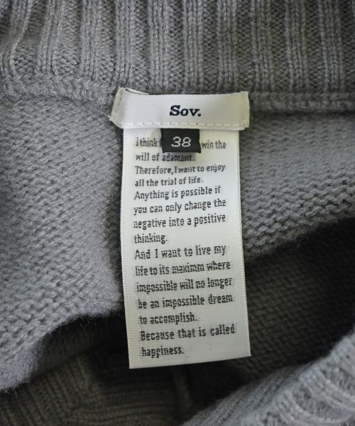 SOV.（ソブ）ニット・セーター グレー サイズ:38(M位) レディース/2200668513234