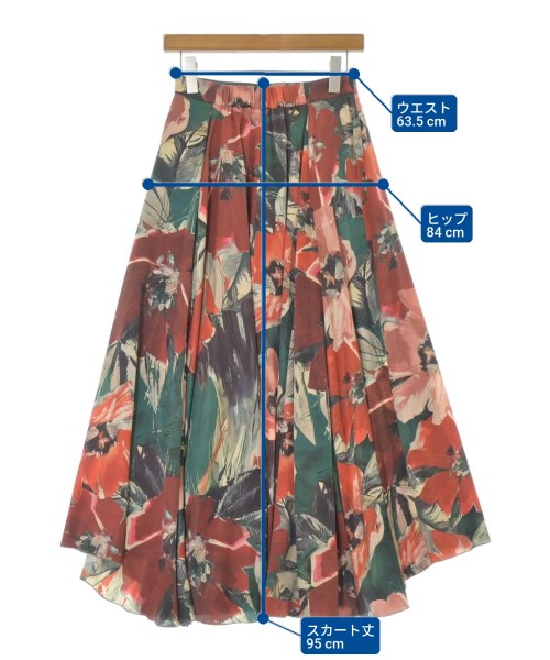 SOV.（ソブ）ロング・マキシ丈スカート 赤 サイズ:38(M位) レディース/2200668513302