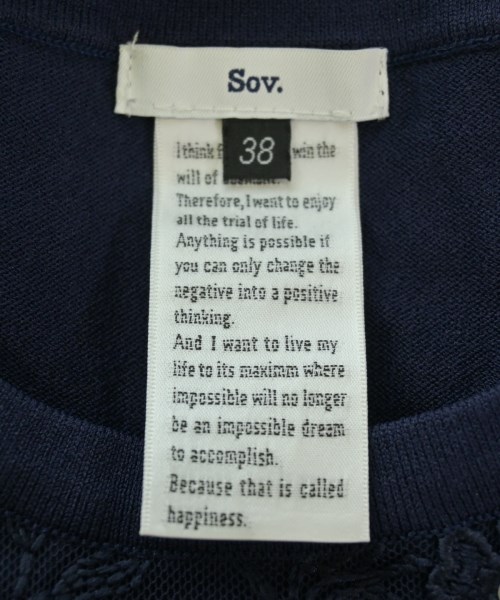 SOV.（ソブ）ベスト/ノースリーブ 紺 サイズ:38(M位) レディース/2200669412048