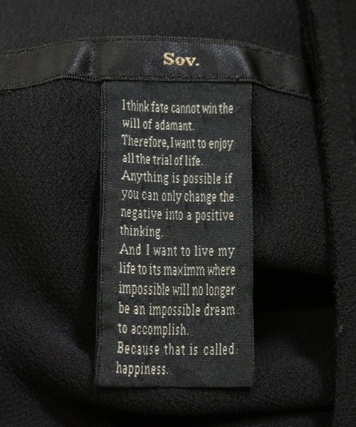 SOV.（ソブ）ブラウス 黒 サイズ:F レディース/2200667379183