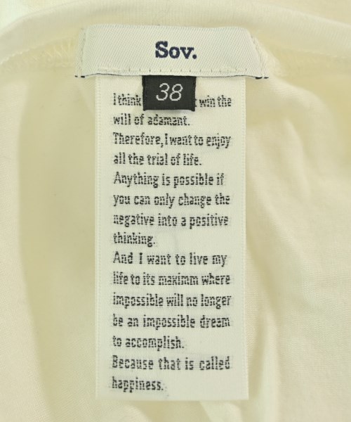 SOV.（ソブ）Tシャツ・カットソー 白 サイズ:38(M位) レディース/2200682761758