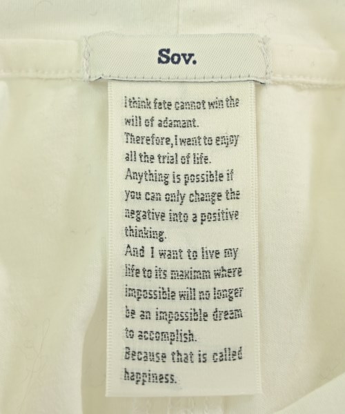 SOV.（ソブ）Tシャツ・カットソー 白 サイズ:F レディース/2200682761772