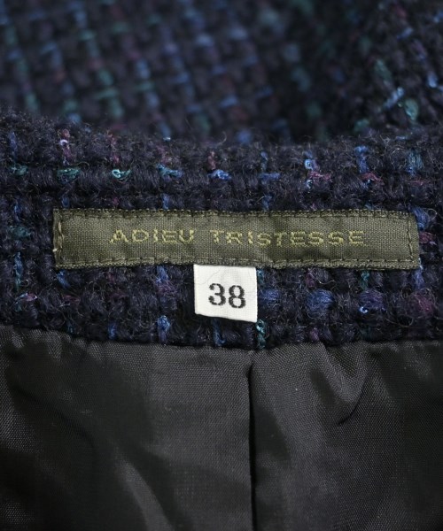 ADIEU TRISTESSE（アデュートリステス）ノーカラージャケット 黒 サイズ:38(M位) レディース/2200700153022