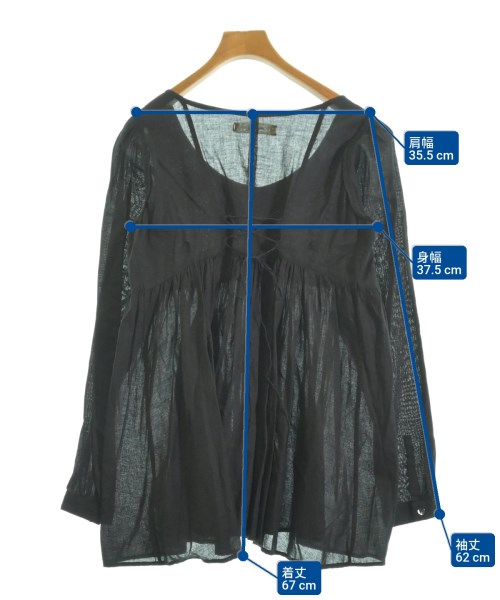 suzuki takayuki（スズキタカユキ）カジュアルシャツ 黒 サイズ:-(M位) レディース/2200640278076