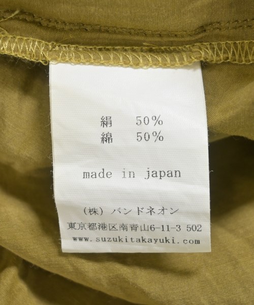 suzuki takayuki（スズキタカユキ）シャツワンピース カーキ サイズ:F レディース/2200698805132